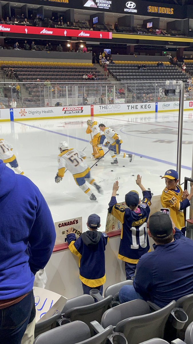 ColleenPittam's tweet photo. Thanks @PredsNHL @JuuseSaros @jtmaddog11 Freddy had the BEST DAY 🏒🥅 https://t.co/EvZEQs5j9A