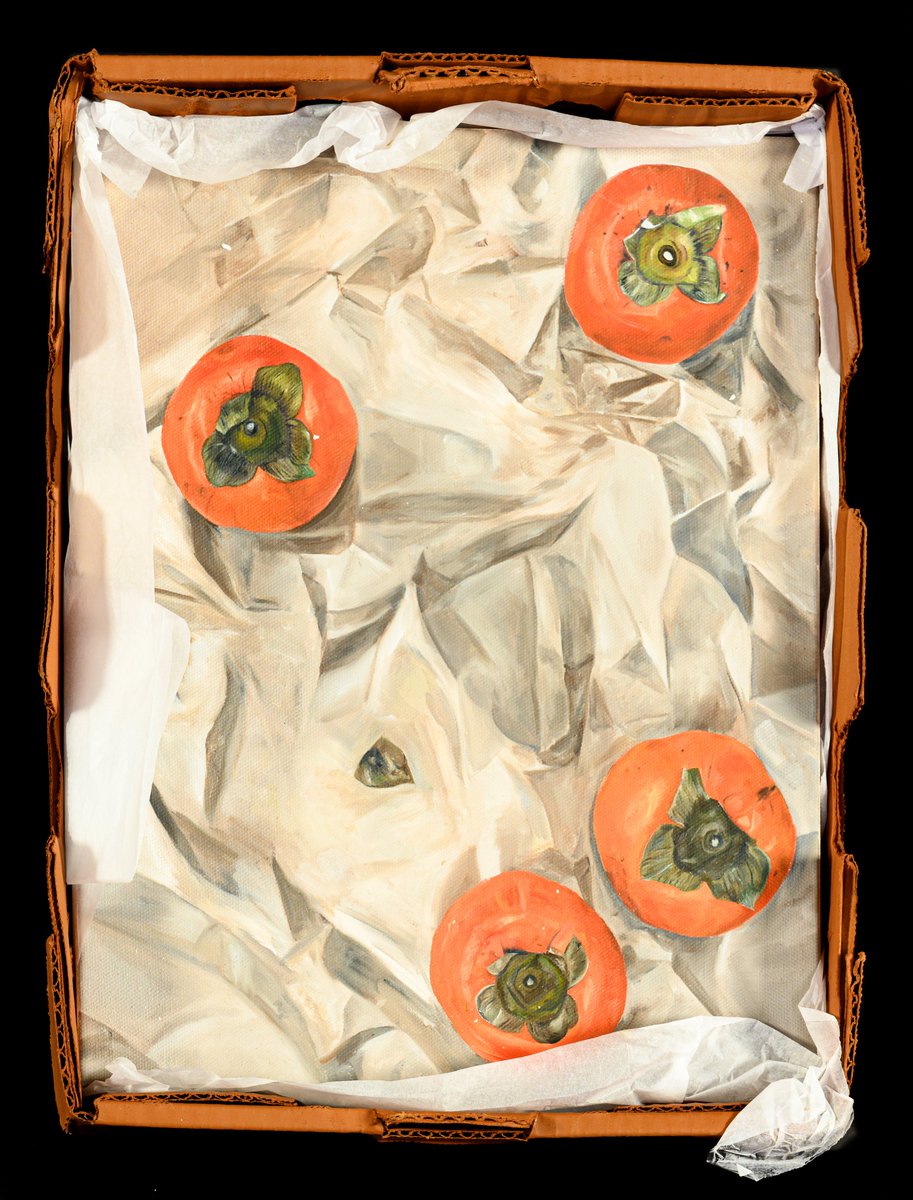ArtGalleryofNSW's tweet photo. 'The work starts by representing an abundant supply, filling the entire canvas, then progresses as the produce slowly disappears,' says artist Rosina Antico of her 2023 #ARTEXPRESS pieces. https://t.co/f6T8OjCLso