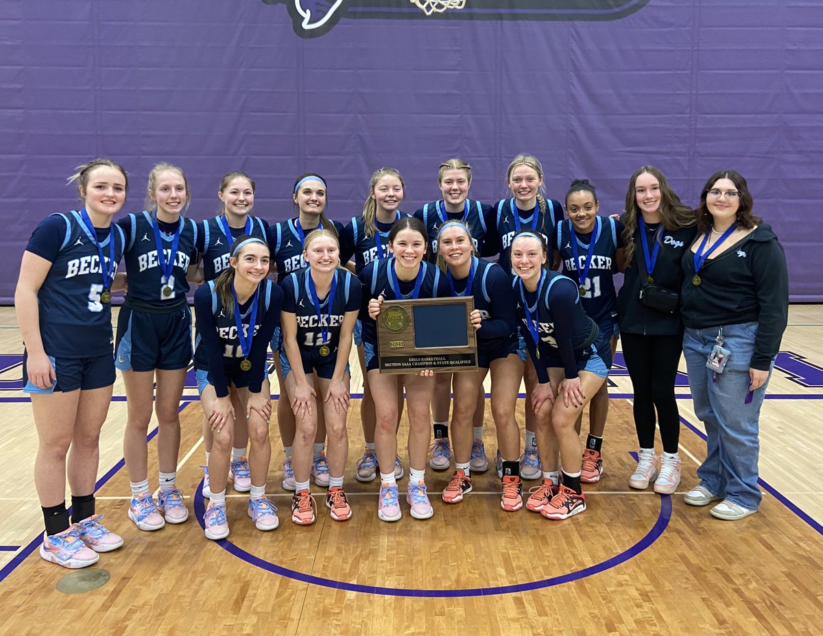Becker Girls Hoops (@beckergbb) on Twitter photo 5️⃣ straight Section 5AAA Championships🏆
Girls Basketball Final: Becker 62, Monticello 49
<a href="/MarenWestin/">Maren Westin</a> 24 points
@DaniNuest 18 points
<a href="/lizmackedanz/">Elizabeth Mackedanz</a> 11 points
Shout out to <a href="/MontiGirlsBBall/">MontiGirlsBB</a> on an amazing season! <a href="/CoachGeyen/">Craig Geyen</a> and his team competed and were awesome! 5️⃣ straight Section 5AAA Championships🏆
Girls Basketball Final: Becker 62, Monticello 49
<a href="/MarenWestin/">Maren Westin</a> 24 points
@DaniNuest 18 points
<a href="/lizmackedanz/">Elizabeth Mackedanz</a> 11 points
Shout out to <a href="/MontiGirlsBBall/">MontiGirlsBB</a> on an amazing season! <a href="/CoachGeyen/">Craig Geyen</a> and his team competed and were awesome!