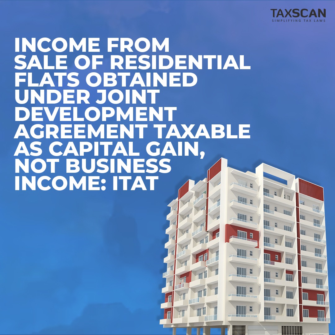 tax_scan's tweet image. taxscan.in/income-from-sa…

#income #saleofresidentialflats #jointdevelopmentagreement #capitalgain #businessincome #itat #taxscan #taxnews