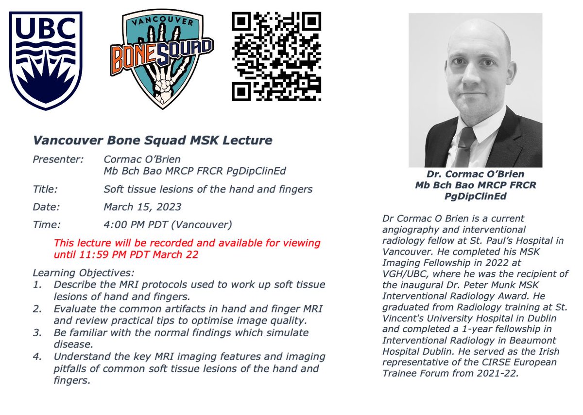 Vancouver Bone Squad (@bonevancouver) on Twitter photo MSK Squad Talks! Live and Free!
<a href="/cormac1983/">Cormac O Brien</a>
Want to receive the event zoom links and the 7 day links to view the recordings? Sign up at bonesquad.ca
For charitable donations:
give.ubc.ca/musculoskeleta… MSK Squad Talks! Live and Free!
<a href="/cormac1983/">Cormac O Brien</a>
Want to receive the event zoom links and the 7 day links to view the recordings? Sign up at bonesquad.ca
For charitable donations:
give.ubc.ca/musculoskeleta…