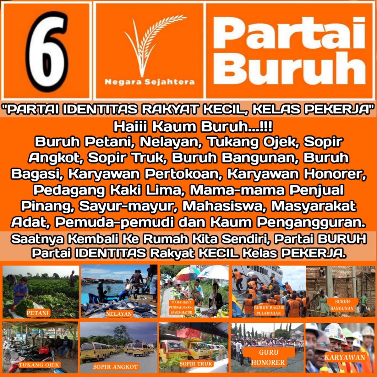 r11_di's tweet photo. #PartaiBuruh
#KelasPekerja
#Nomor_6 https://t.co/q0DhO0U5By
