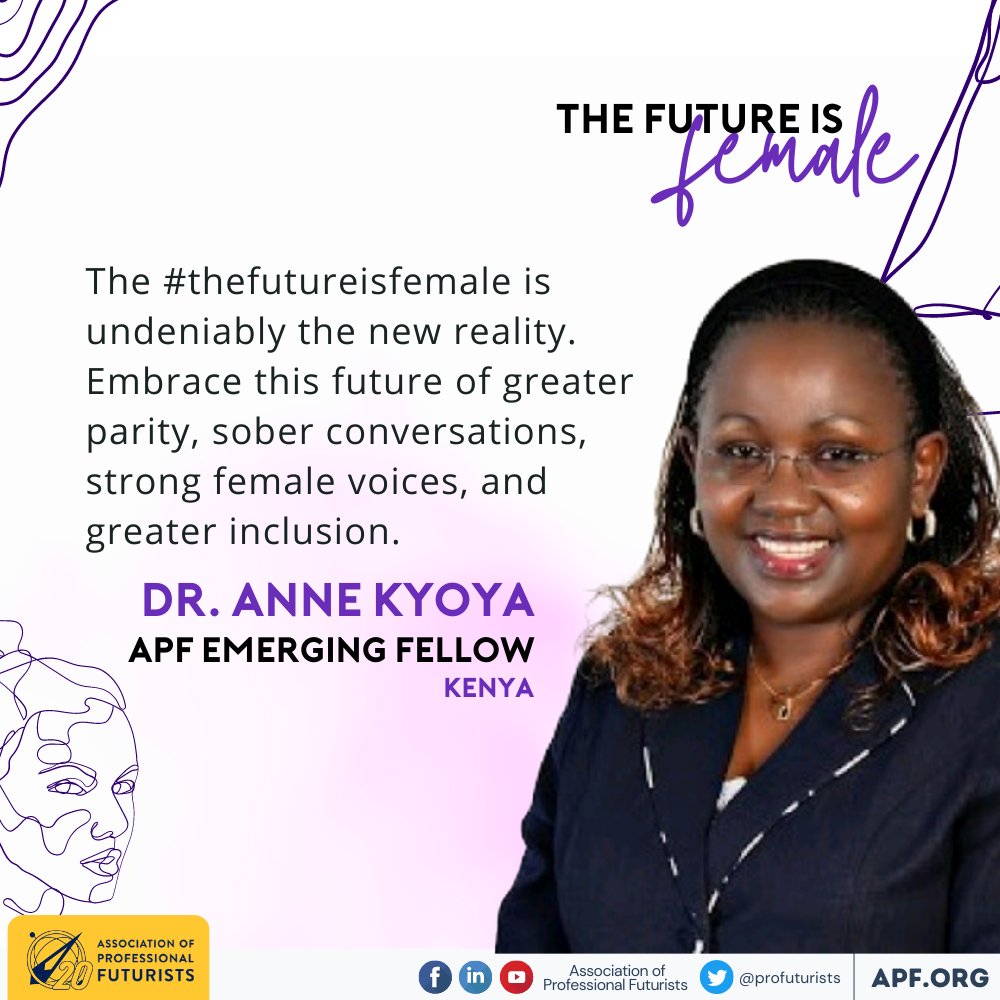 profuturists's tweet photo. Happy International Women's Day!

We'd like to celebrate female futures by sharing some perspectives of our members on why #thefutureisfemale.

View more here! 
https://t.co/jxBfoZJWdi

(1/2) https://t.co/JWEvtkBSuJ