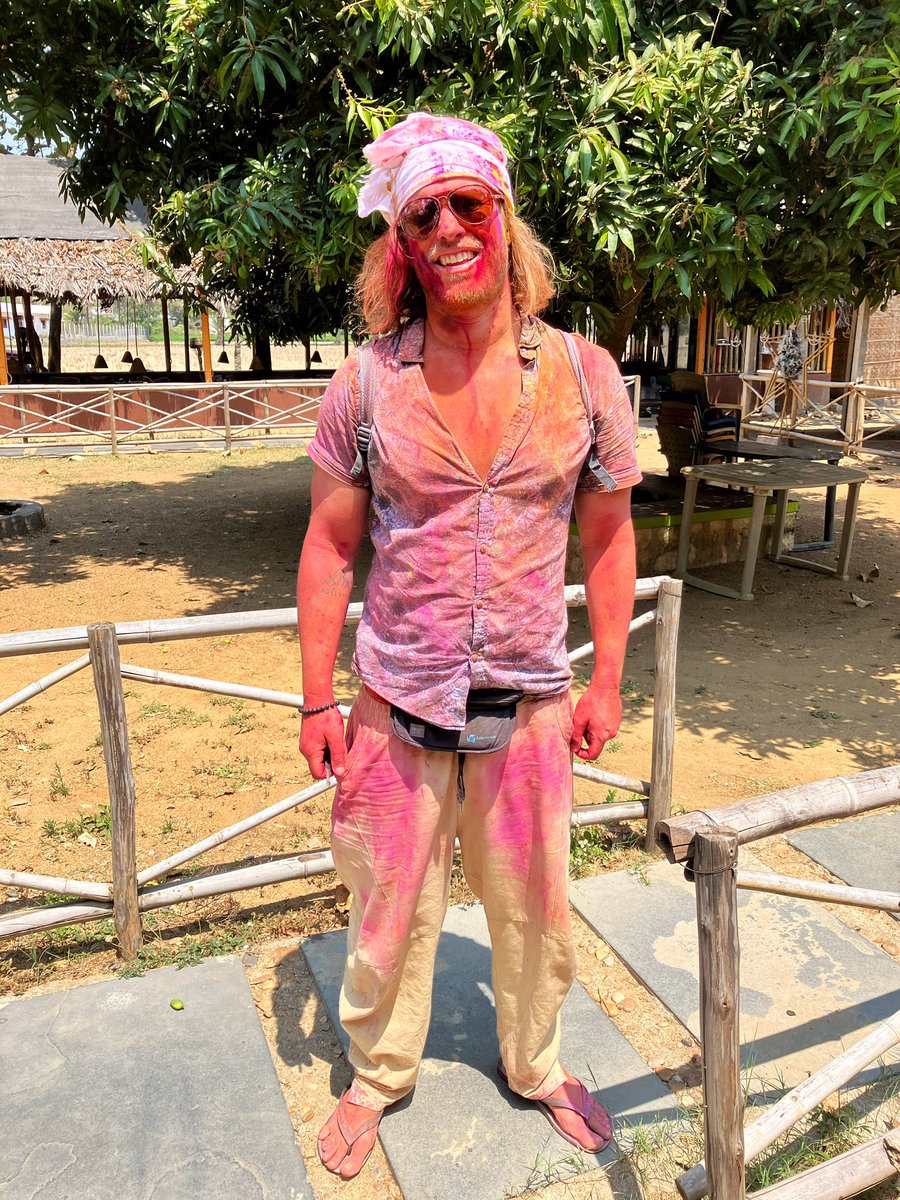The aftermath of Holi festival. Anyone else celebrated? #holi #travel #india