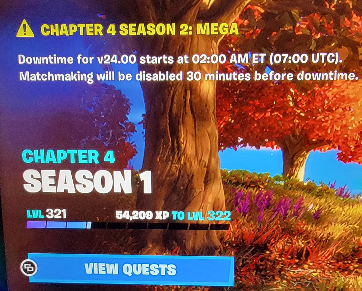 TTV_TM's tweet photo. Good bye Chapter 4 Season 1! #Fortnite #Ad #CreatorCode #TTV_TM #FortniteChapter4Season2 
#gamer #EpicPartner Who's Ready for Chapter 4 Season 2: Mega???! https://t.co/shYW1Jbb3N