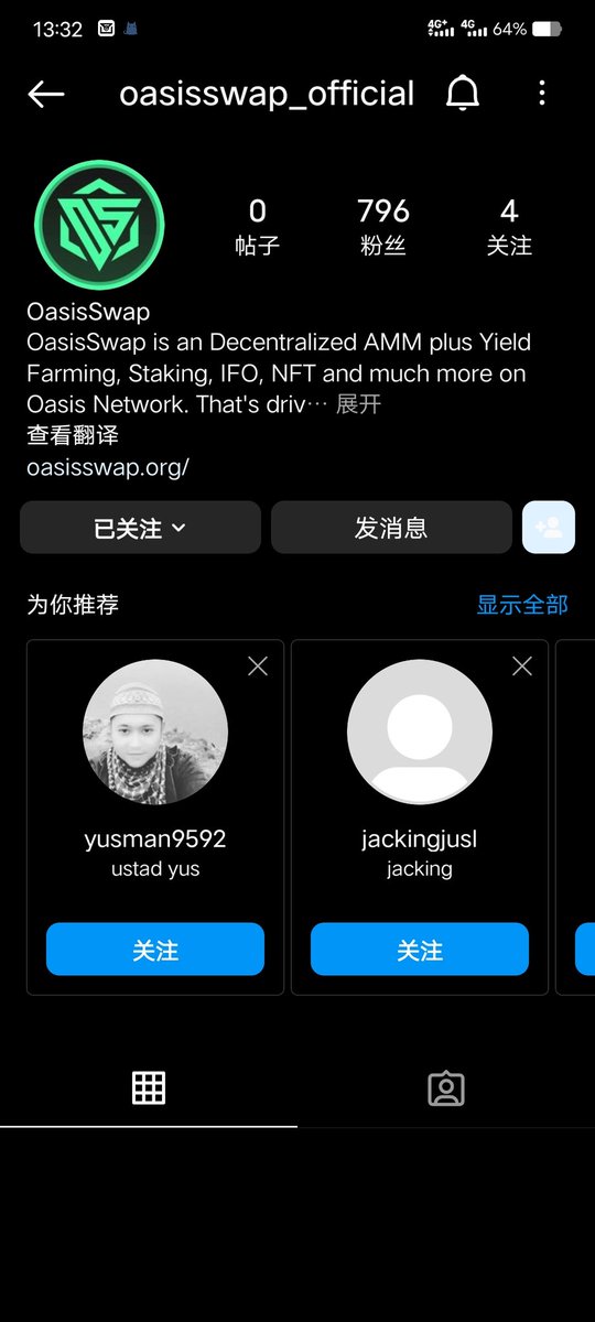 lantlan6's tweet photo. @OasisSwap_org 0x6aaE5275aF4e096CFE79a0c784F8F38205E4F2e2 https://t.co/rXhd6P1oin