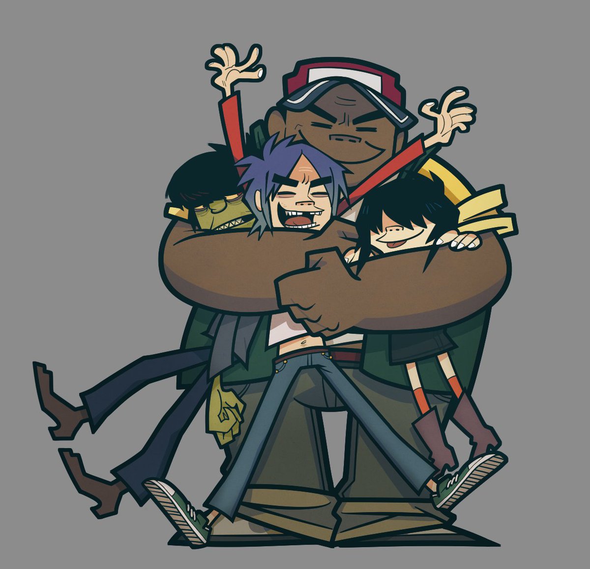 #gorillaz group hug 🫂