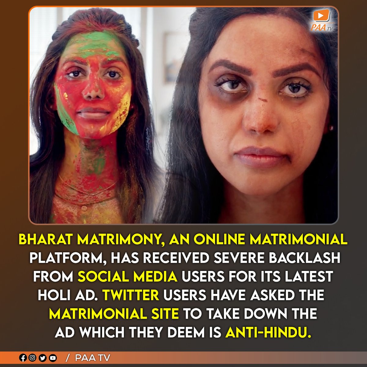 They have also demanded the company to issue an apology.

#PaaTV #apology #bharatmatrimony #socialmedia #twitter #matrimonialsite #antihindu