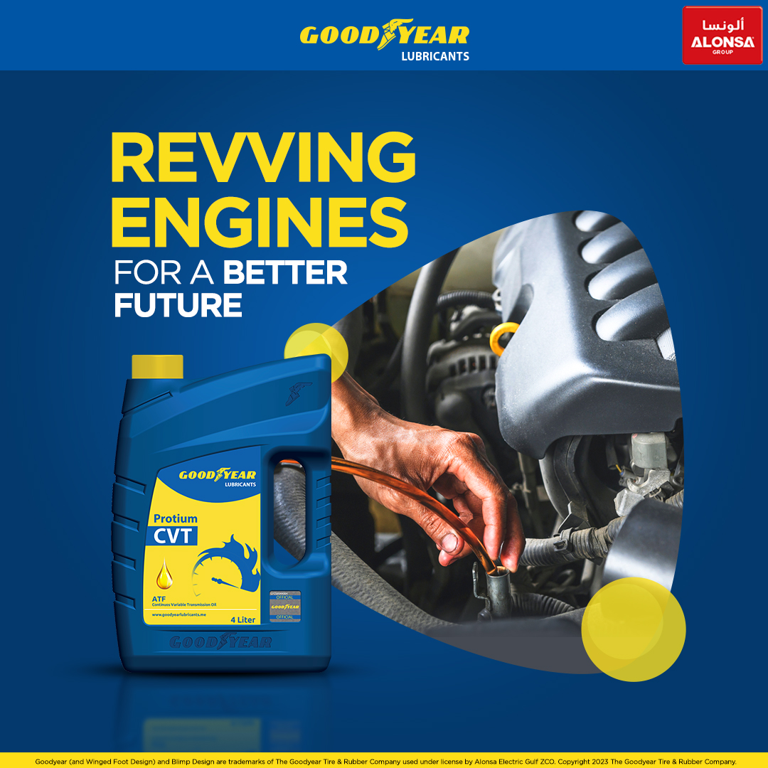 Take your journey to the next level with longer drives and smooth gear shifts. A better future is waiting ahead with Goodyear Lubricants.

#Goodyear #GoodyearLubricants #HighPerformance #EngineOil #CVT #ATF #Transmissionoil