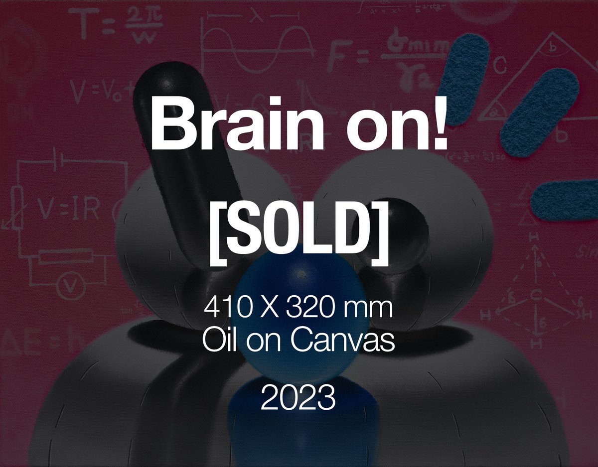 08AM's tweet photo. [SOLD] Brain on!🧠💡
Oil on canvas.
410 X 320 mm
2023🎱

호주 전시 작품이 전시 오픈과 동시에 
판매 됐습니다. 감사합니다🙏

“COAST”
MINT ART HOUSE
Burleight Heads,QLD,AUS.

with @Stupidkrap ♥️

#art #artist #08AM #contemporaryart #artcollector #painter #stupidkrap #QLD https://t.co/fMorpWCyJE