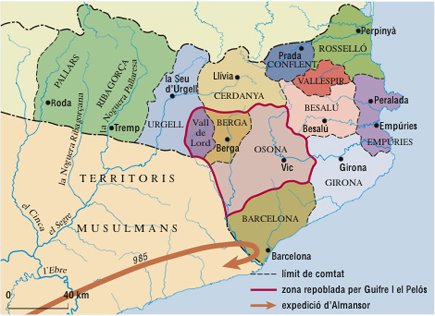 adria_armengou's tweet photo. No se sap la data exacta, però generalment es considera el 10 de març del 988 el dia on el comte Borrell II no renova el vassallatge al rei franc Hug Capet. Catalunya esdevé independent avui fa 1.035 anys. Pallejà serà de les primeres viles a ser conquerides per la naixent nació. https://t.co/3MDiwhfw8S