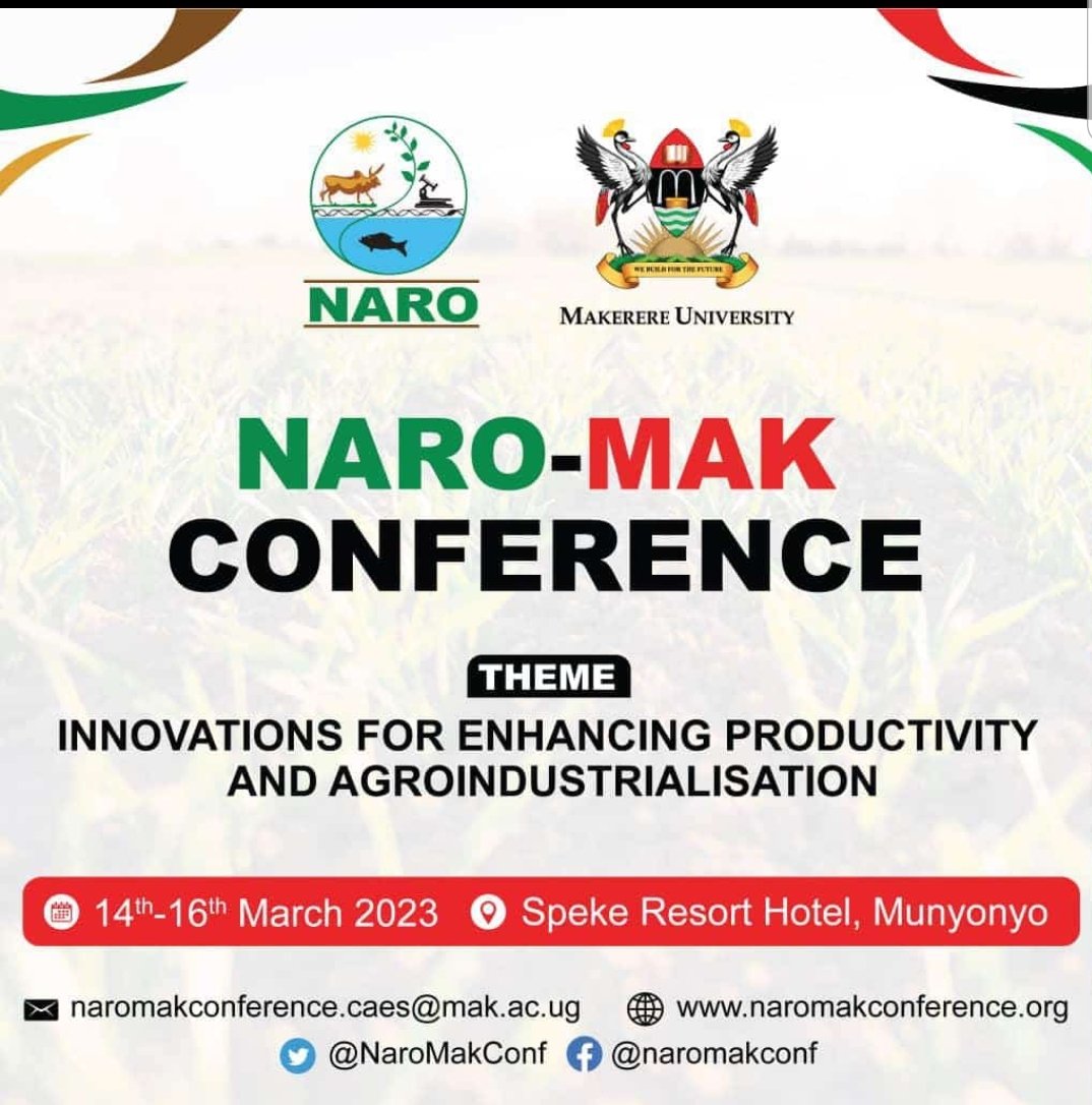 paulssebayigga's tweet photo. Happening next WEEK. Mark your calendars, alot to be shared in the conference, alot to be learned. Knowledge is power.
See you in attendance @NaroMakConf https://t.co/9lpUofEpS9