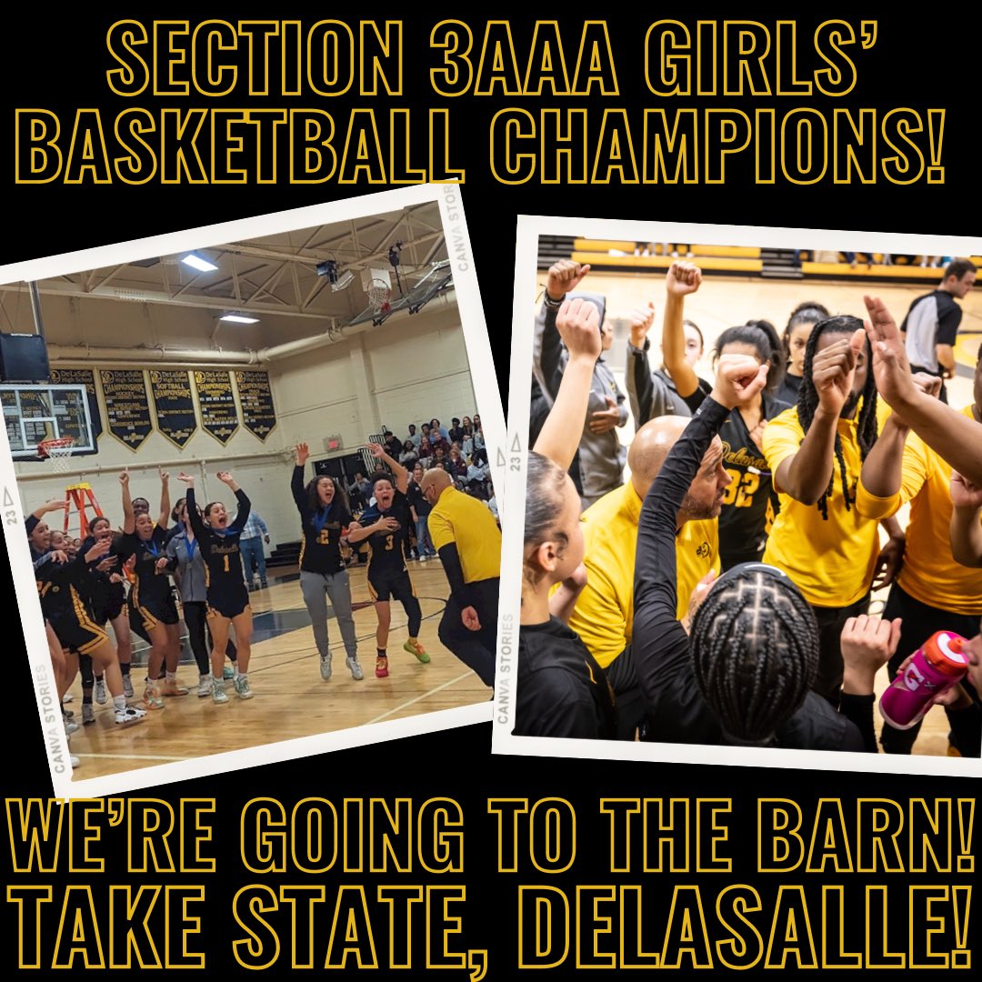 What a night on the Island! Girls’ Basketball is headed to STATE! 

The Lady Islanders defeated a tough opponent, Visitation, 67-55 to secure the Section Championship! 🏆 

But.. we’re not done yet! Take State, DeLaSalle! 

#IslanderPride #TakeState #GoIslanders