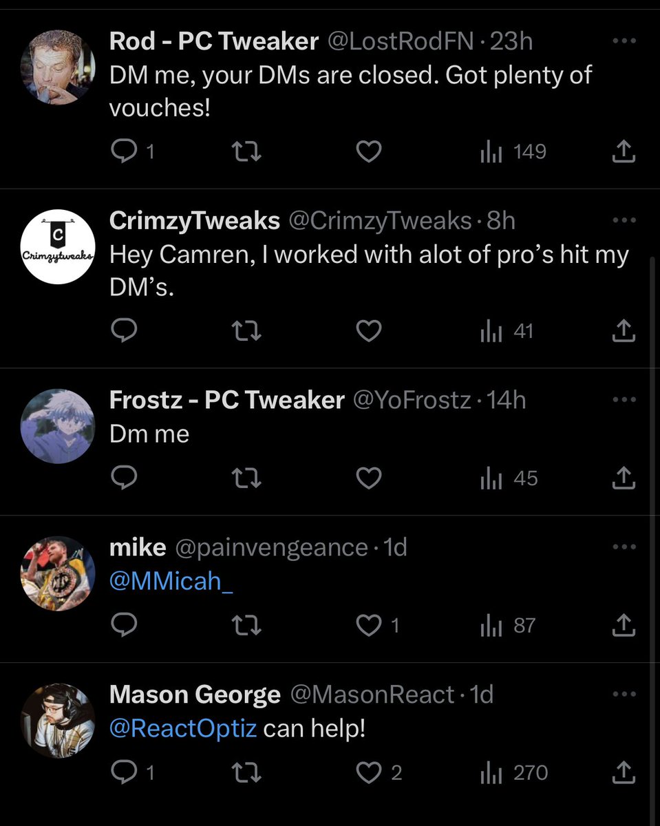 itsPureC's tweet image. So many scammers on twitter for “pc optimization”