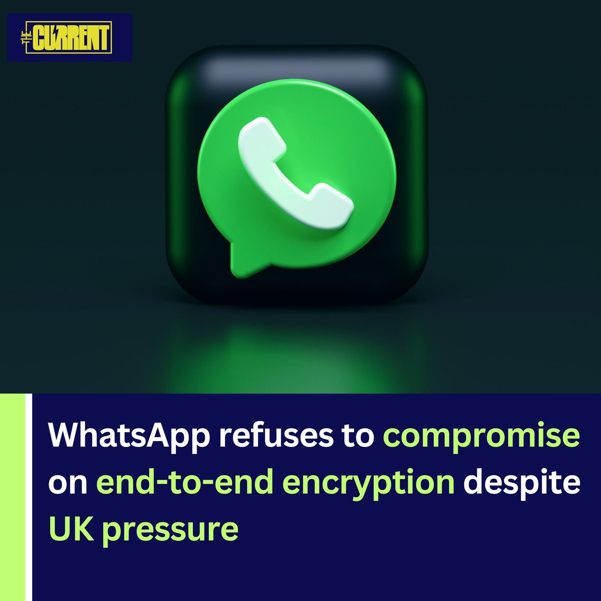 TheCurrentPK's tweet image. Will Cathcart, the head of WhatsApp, has stated that the company will not comply with the proposed online safety bill in the United Kingdom (UK), which aims to ban end-to-end encryption. 

Read more: thecurrent.pk/whatsapp-uk-ba…

#TheCurrent #WhatsApp #EndtoEndEncryption #UK