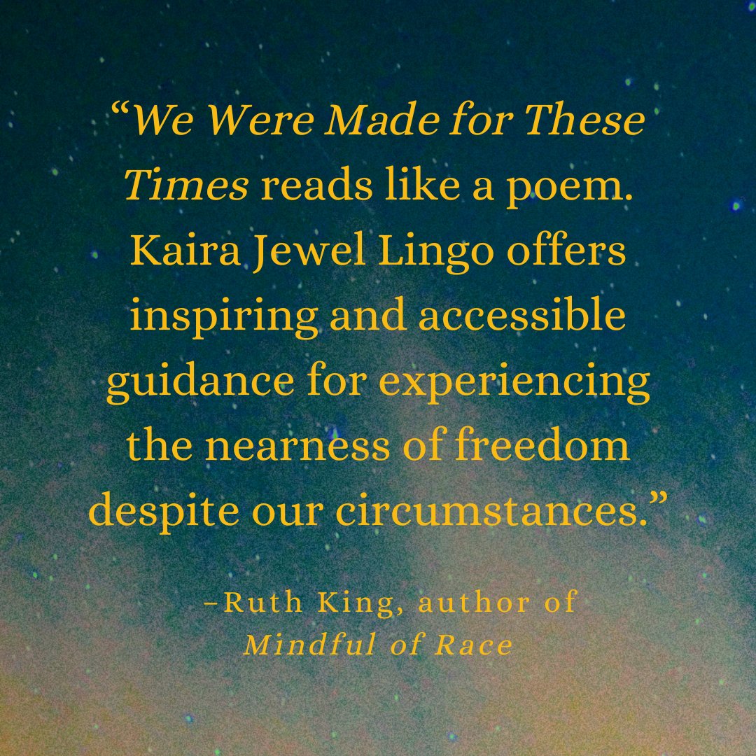 In We Were Made for These Times, experienced mindfulness teacher Kaira Jewel Lingo imparts accessible advice on navigating difficult times of transition, drawing on Buddhist teachings on impermanence to help you establish equanimity and resilience.

parallax.org/product/we-wer…