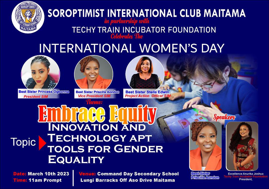 hertechytrain's tweet image. Today, in partnership with the Soroptimist International Club Maitama, we would kick off our first Technology Awareness Drive at the Command Day Secondary School, Lungi Barracks, Maitama.

#theAfricangirl #techdrive #thettifoundation #iwdevent