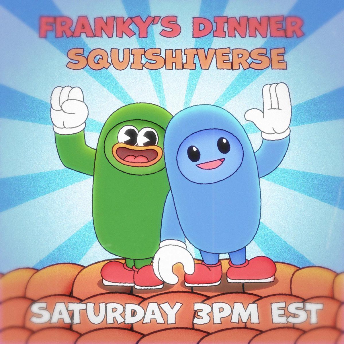 Squishiverse (@squishiverse) on Twitter photo 🚨 FALL GUYS TOURNAMENT 🚨
The <a href="/frankythefrog/">Franky's Dinner</a> community have challenged the Squishie’s to a winner-take-all tournament of Fall Guys!
Where: discord.gg/squishiverse
When: 3pm EST, Saturday
May the best team win 🎉 🚨 FALL GUYS TOURNAMENT 🚨
The <a href="/frankythefrog/">Franky's Dinner</a> community have challenged the Squishie’s to a winner-take-all tournament of Fall Guys!
Where: discord.gg/squishiverse
When: 3pm EST, Saturday
May the best team win 🎉