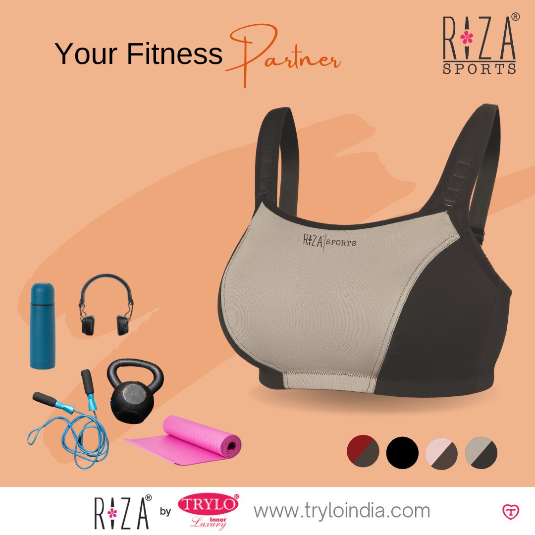 Your best fitness support bra to let you achieve your fitness goals.

#Trylo #TryloIndia #TryloIntimates #TryloBra #TryloBraOnline #Riza #RizaIntimates #RizabyTrylo #RizaCollection #Rizasportbra #sportsbra #sportsbraforwomen #womenbra