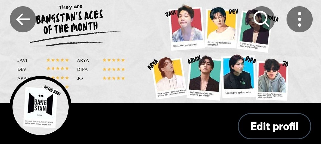 txtdribangstan's tweet photo. Profile baru pertama kali dengan wajah-wajah pemenang event bulan Februari spesial Valentine. 🥺

Makasih banyak untuk semua member yang ikut event kemarin. Tunggu event selanjutnya ya. 😎

#Senggol_Donk https://t.co/SOffPSpr38
