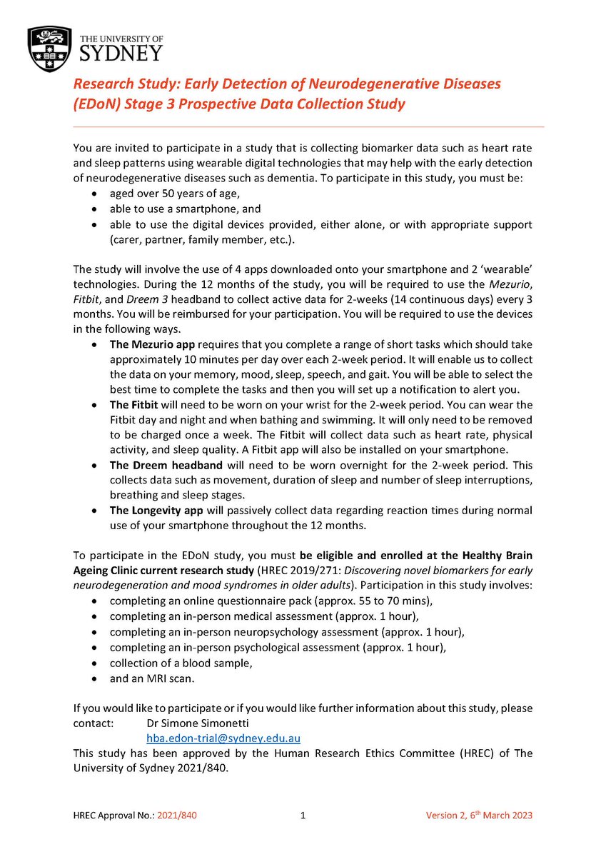 Healthy Brain Ageing Program, University of Sydney tweet media