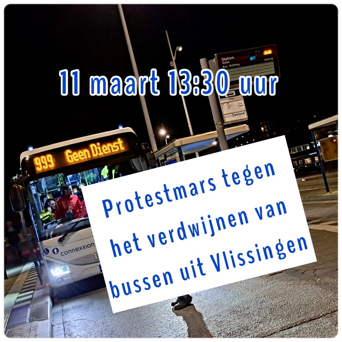 GLVlissingen's tweet photo. GroenLinks en SP willen dat het Openbaar Vervoer in Zeeland een betaalbaar, toegankelijk en duurzamer alternatief voor eigen vervoer wordt. Loopt u met ons mee mee met de protestmars (door SP) om 13:30 uur van Stationsplein in Vlissingen naar het Admiraal de Ruyter Ziekenhuis? https://t.co/Fx9eZyWYwB