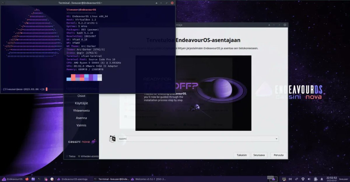 Teoudorbagwell's tweet image. دلیل بیار نصب نکنم :))))
#Linux 
#arch 
#EndeavourOS