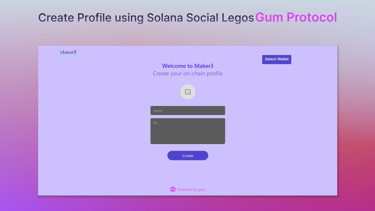 maker3shop's tweet image. Now its easy  to create profile using @gumisfunn protocol.