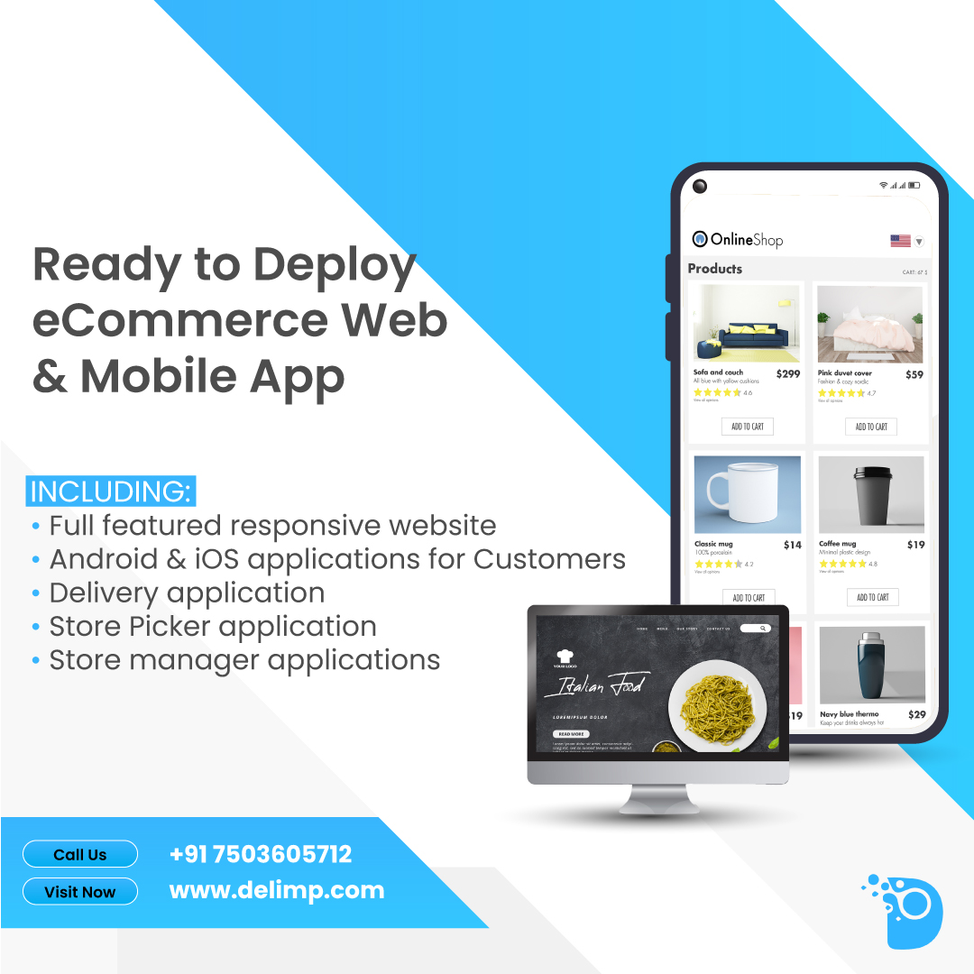delimp_it's tweet image. Ready to take your ecommerce website
to the next level? Choose Delimp Technology to deploy your web and mobile apps! Our team of experts will help you create a seamless online shopping experience for your customers.
#delimptechnology #ecommercewebdevelopment
#ecommerceappdesign
