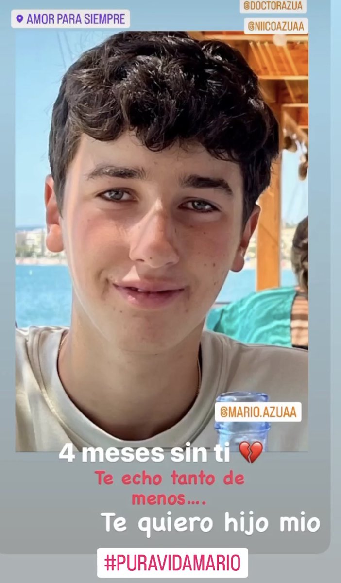 doctorazua's tweet photo. Mario,hijo mío,te quiero, te necesito, tú ausencia física me desgarra.CUATRO MESES.Cómo echo de menos cuando me tumbaba en la cama contigo para despertar juntos y con nuestra frase:“este es el mejor momento del día, a partir de aquí,solo puede ir a peor” joder…#puravidamario🕊️💔 https://t.co/djSlmFsCTR