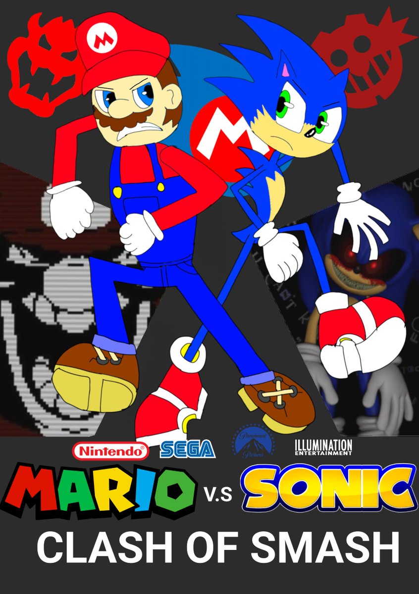 Mario VS Sonic the Hedgehog: The CLASH OF SMASH! The Movie #Mario #Sonic #SuperMarioBros #SuperMarioMovie #SonicTheHedgehog #SonicTheHedgehogMovie #mariovssonic https://t.co/KgHCrP0kyR