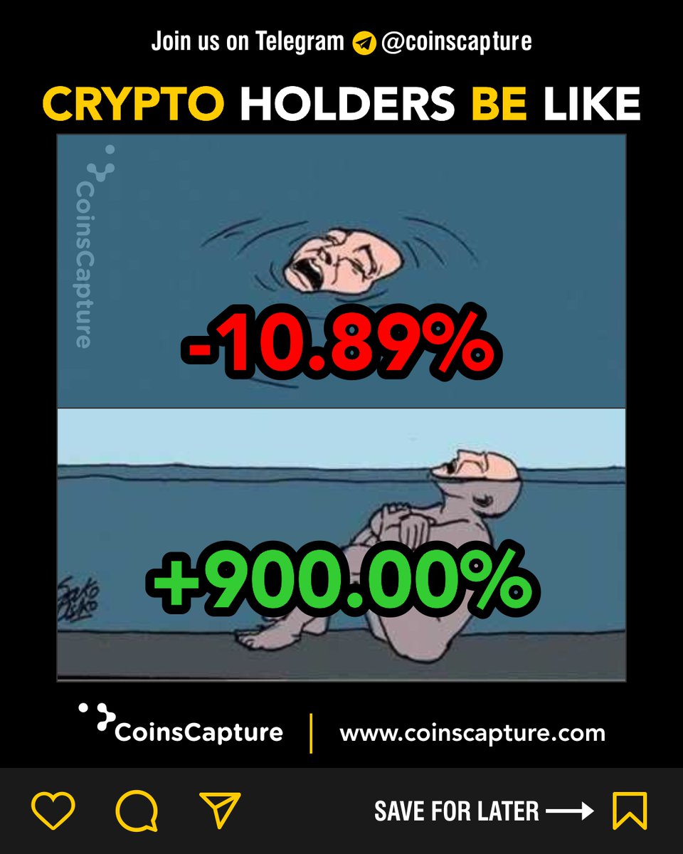 Crypto Holders Be Like 

#Crypto #Cryptocurrency #Cryptos #Cryptomeme #Cryptouser #Cryptocurrencymeme #CryptoCommunity #Cryptotraders #Cryptoinvestor #Cryptoinvestment #CryptocurrencyMarket #Cryptodip #Cryptocurrencypump #Coinscapture