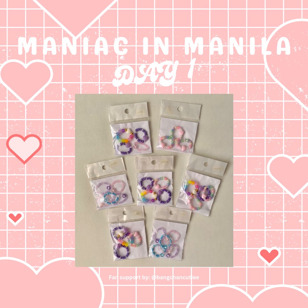 💓Maniac in Manila Day 1 Giveaway💓
     Fan support by: <a href="/bangchancutiee/">Daniii</a>

Hiiii stays, I'll be giving away Hyunchan double-sided photocards &amp; heart rings :)

♡ will randomly hand it out
♡ time &amp; location: TBA
♡ like and rt for exposure 

#MANIACinMANILA #SKZinMNL2023