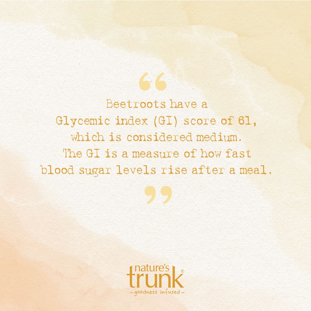 Natures_Trunk's tweet image. #beetroots #glycemicindex #bloodsugarlevels #HealthyFood #HealthyLiving #healthylifestyle