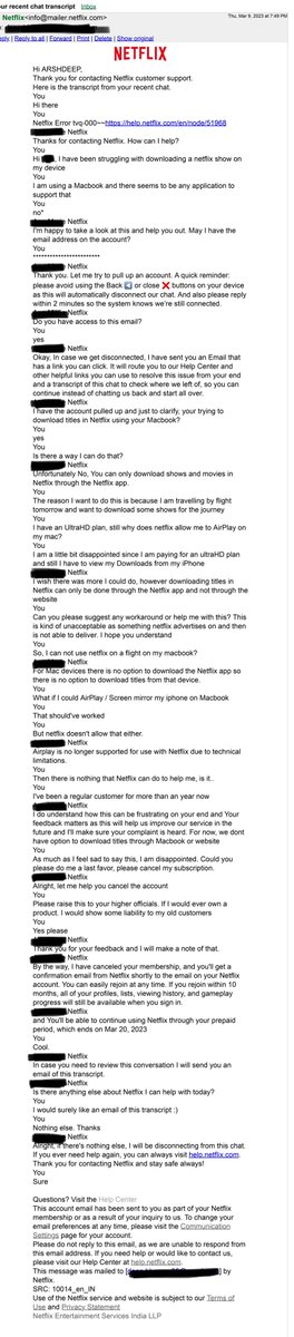 arsh_bhargav's tweet photo. Hi 
@netflix @NetflixIndia @reedhastings 
I believe you and your team is prosperous. 
It is funny that I was the one who used to advocate OTTs and would tell my friends the cons. of piracy nd all that. xD  Well you turned me down just the best way you could! https://t.co/IDpjLGBVRY