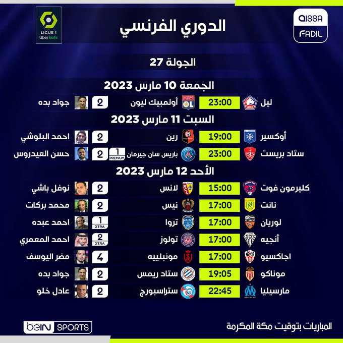 جميع الدوريات القنوات سبورت العربية