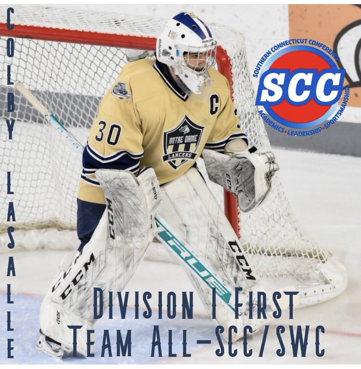 NDFFLD's tweet photo. Congratulations to Colby LaSalle '23 and Tyler Bassett '23 on being named to the 1st and 2nd all-conference teams, respectively. Keep up the great work! #LancerPride https://t.co/vHXNftRFHa