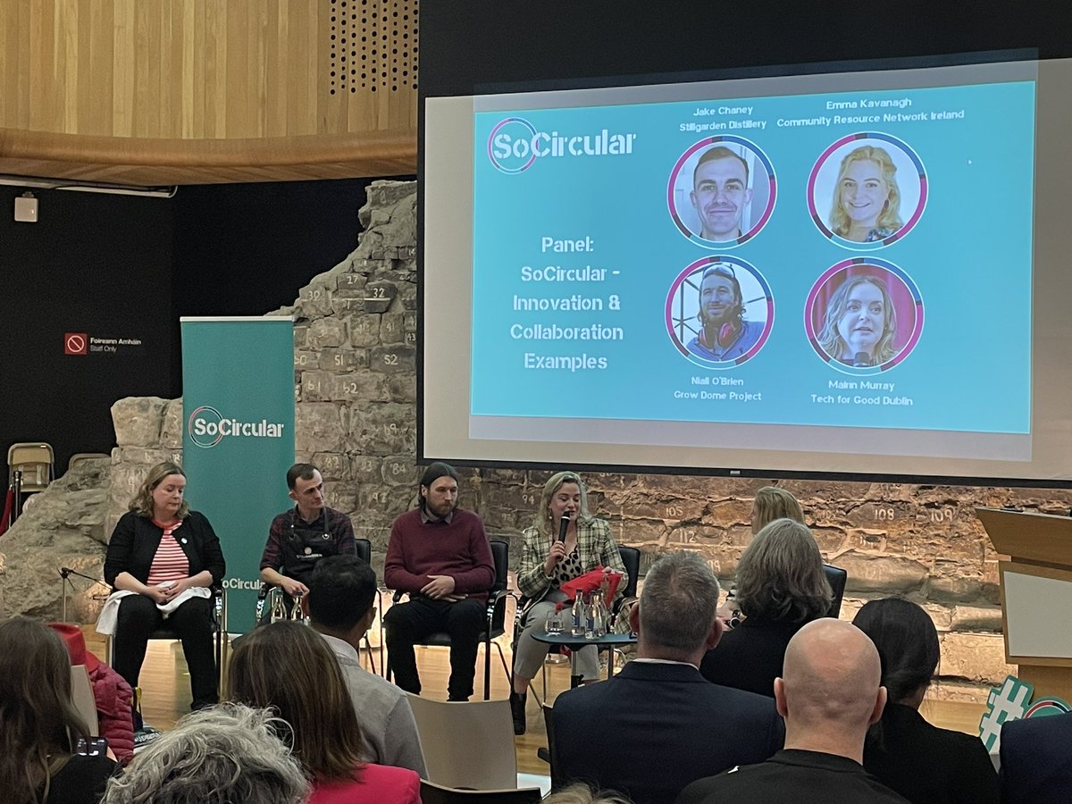 VivaGreenGroup's tweet photo. A great evening at the #SoCircular event in @DubCityCouncil Wood Quay hearing about fantastic collaborations and innovations from social and circular enterprises. Looking forward to the #CircularEconomyHotspot event in May! 
#MakingItHappen #CircularEconomy #TruEco https://t.co/rT7PAxghZp