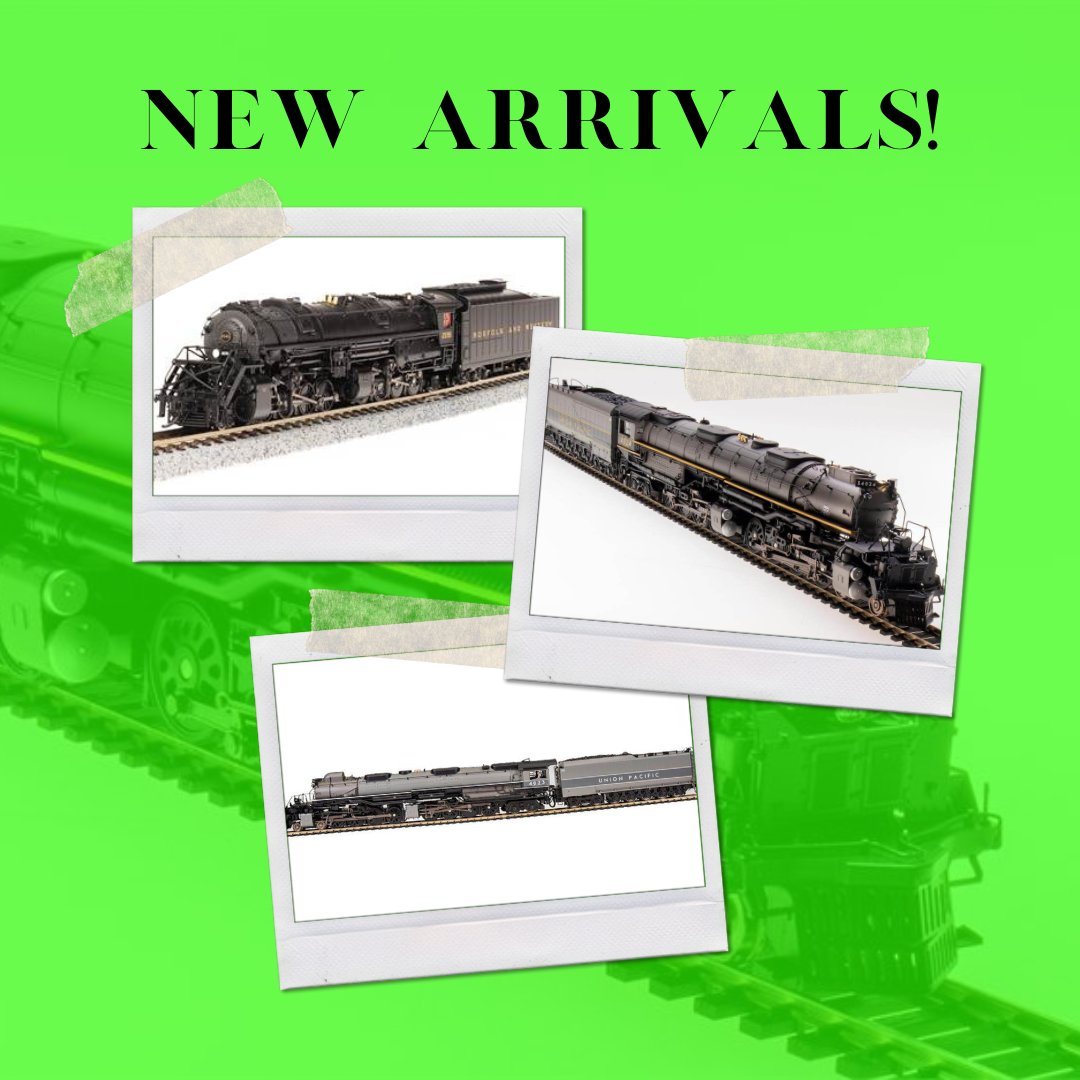 HRTrains's tweet photo. Check out these locomotives that came this week!! 

#bigboylocomotive #modeltrains #runningtrains #HOScale #NScale #Modelrailroading #pinellaspark #tampabay #springtraining #dtsplocal
https://t.co/yOtlydOEDB https://t.co/6gEyASlSUK