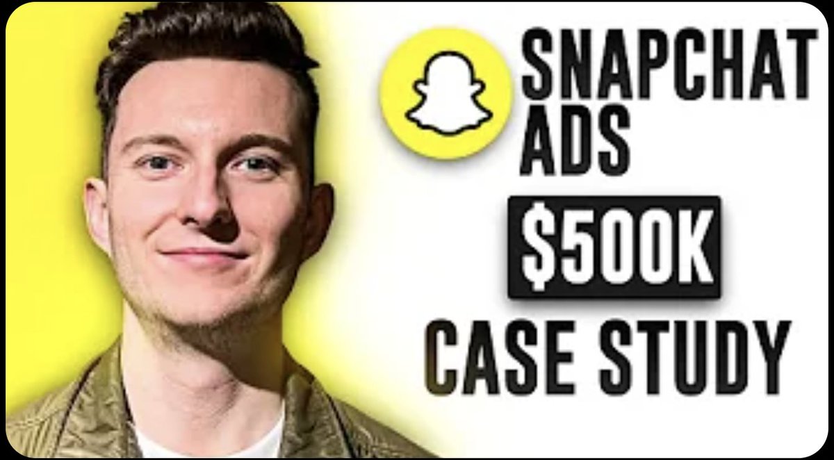 adammatthews188's tweet image. I generated over $500,000 for one of my clients with Snapchat Ads

(With a ROAS of 6.92x)

So I recorded a 16-minute breakdown showing you EXACTLY how I did it.

Want to see it?

Like + RT + comment &quot;snapchat&quot; and I&apos;ll send it over

(Must be following so I can DM)