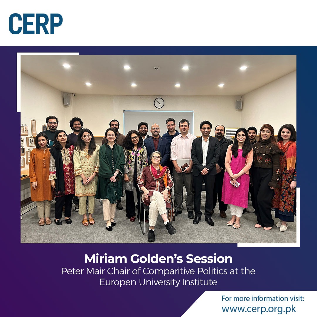 Dr Miriam A. Golden, CERP Research Fellow in Political Economy, joined us for a thought-provoking talk. As the Peter Mair Chair of Comparative Politics at the European University Institute, her knowledge and expertise in the field are exceptional. 
@mgoldenProf