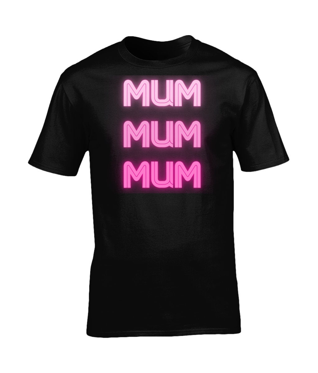 Excited to share the latest addition to my #etsy shop: Candy pink Mum Mum Mum T-Shirt etsy.me/3ZxVWcS #recycledpolyester #mum #mothersday #printfoolery