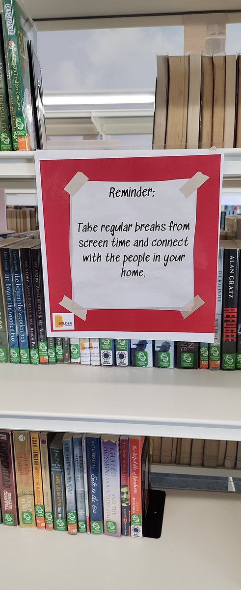 BolderLibrary's tweet image. #quoteoftheday mindful quotes in our school library, for students to reflect on! #HappyFriday #school #Reading