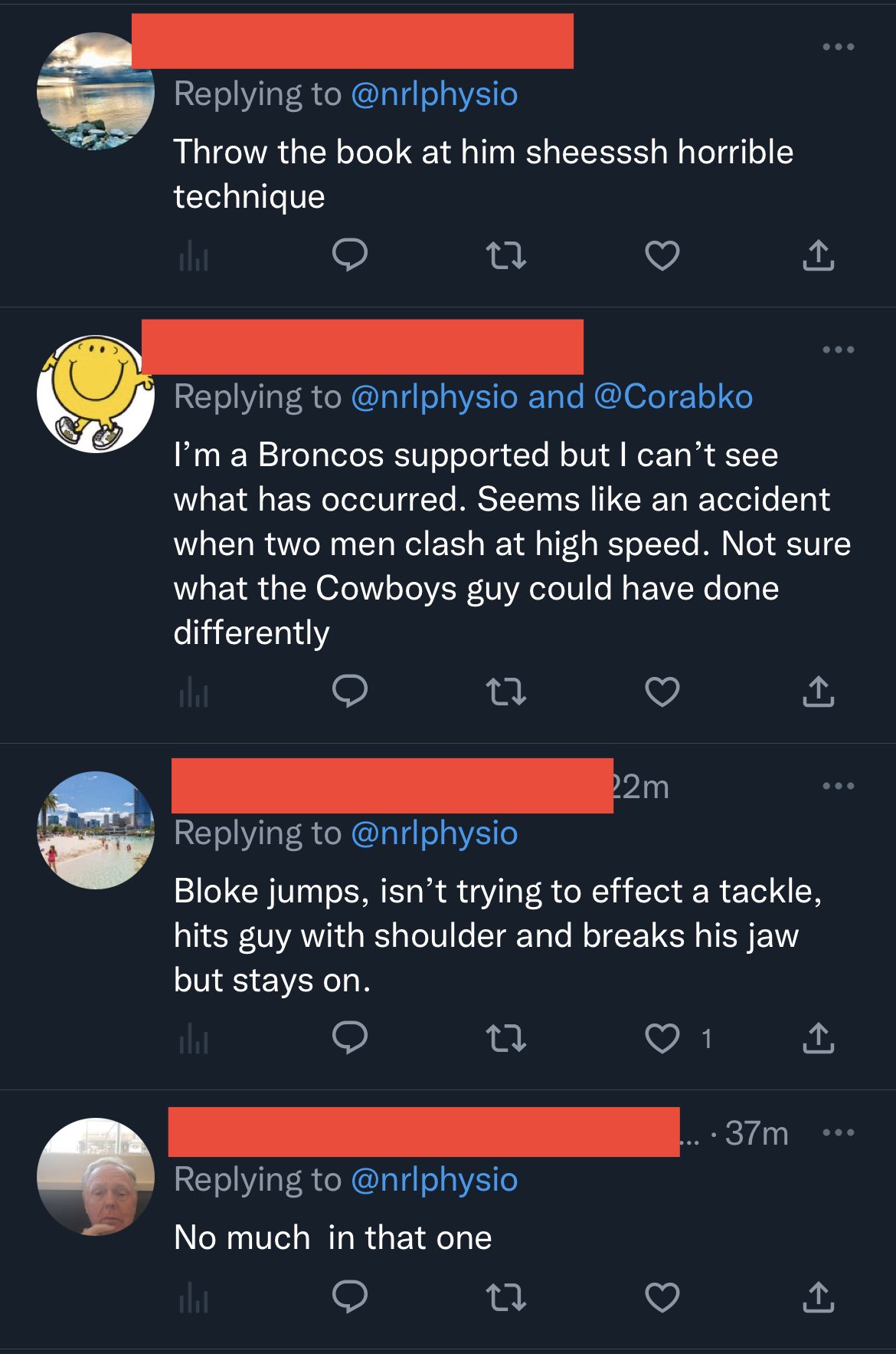 NRL PHYSIO on Twitter "Initial word from the Broncos medical staff is