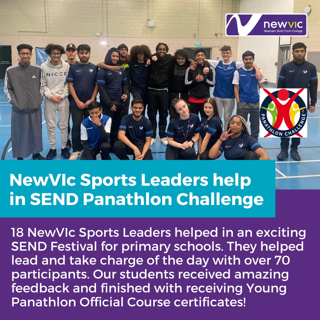 NewVIc on Twitter "18 x newvicsport leaders helped in an exciting