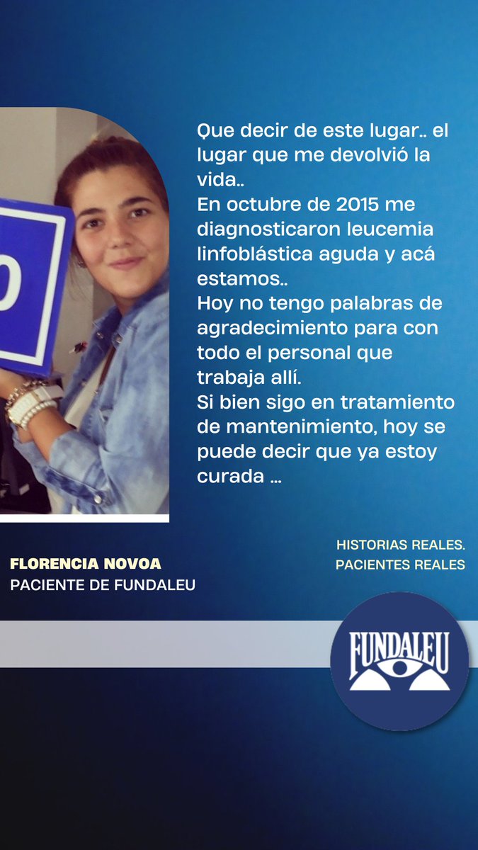 Mirá el testimonio de Florencia 👇
fundaleu.org/testimonios/fl…