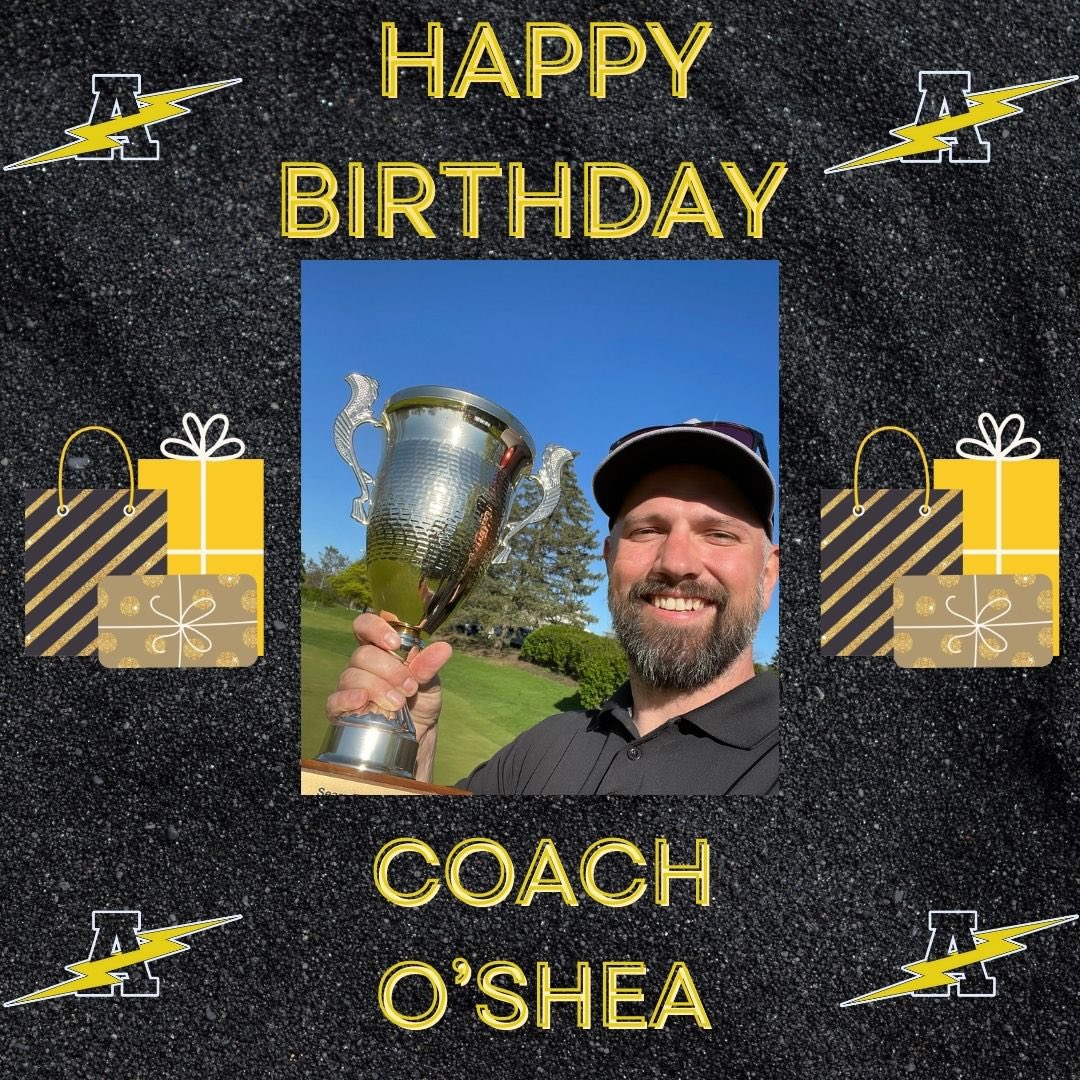 Happy birthday to <a href="/AndrewGirlsGolf/">Andrew Girls Golf</a> Head Coach, assistant <a href="/Tboltswrestling/">Andrew Wrestling</a> coach and Andrew Social Studies Teacher <a href="/toshea1/">Timothy O'Shea</a> 

Enjoy your day Coach O’Shea!