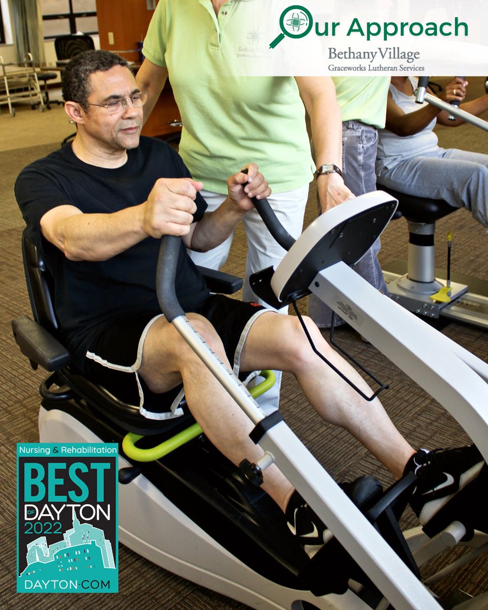 graceworks's tweet image. #Dayton-area patients &amp;amp; @BethanyVillage residents deserve a smooth transition home after surgery or hospitalization. Bethany Rehabilitation Center staff partner with physicians to handle medication, pain management, &amp;amp; rehab exercises post-discharge. ow.ly/Vsng50MI2bi