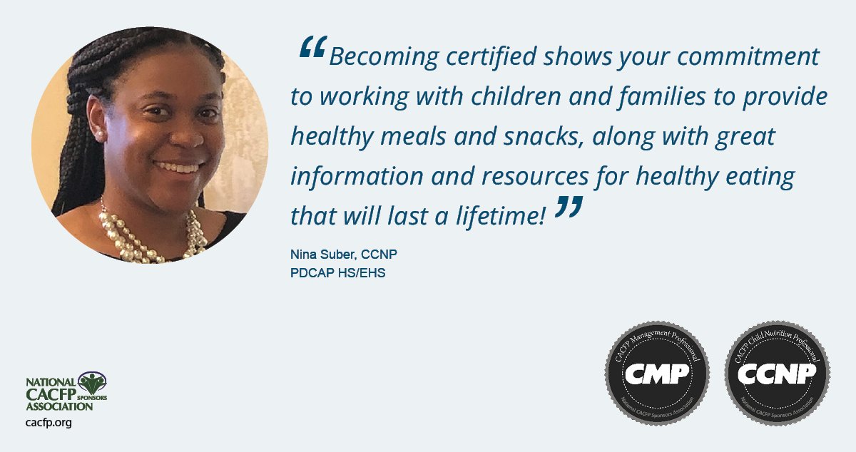 NationalCACFP's tweet photo. Show others in your network that you're committed to lifelong healthy habits by pursuing your #CACFPProfessional certification - you may already qualify! 

Learn more at https://t.co/q7pFb5zNWo. https://t.co/9v7lJ3idTH