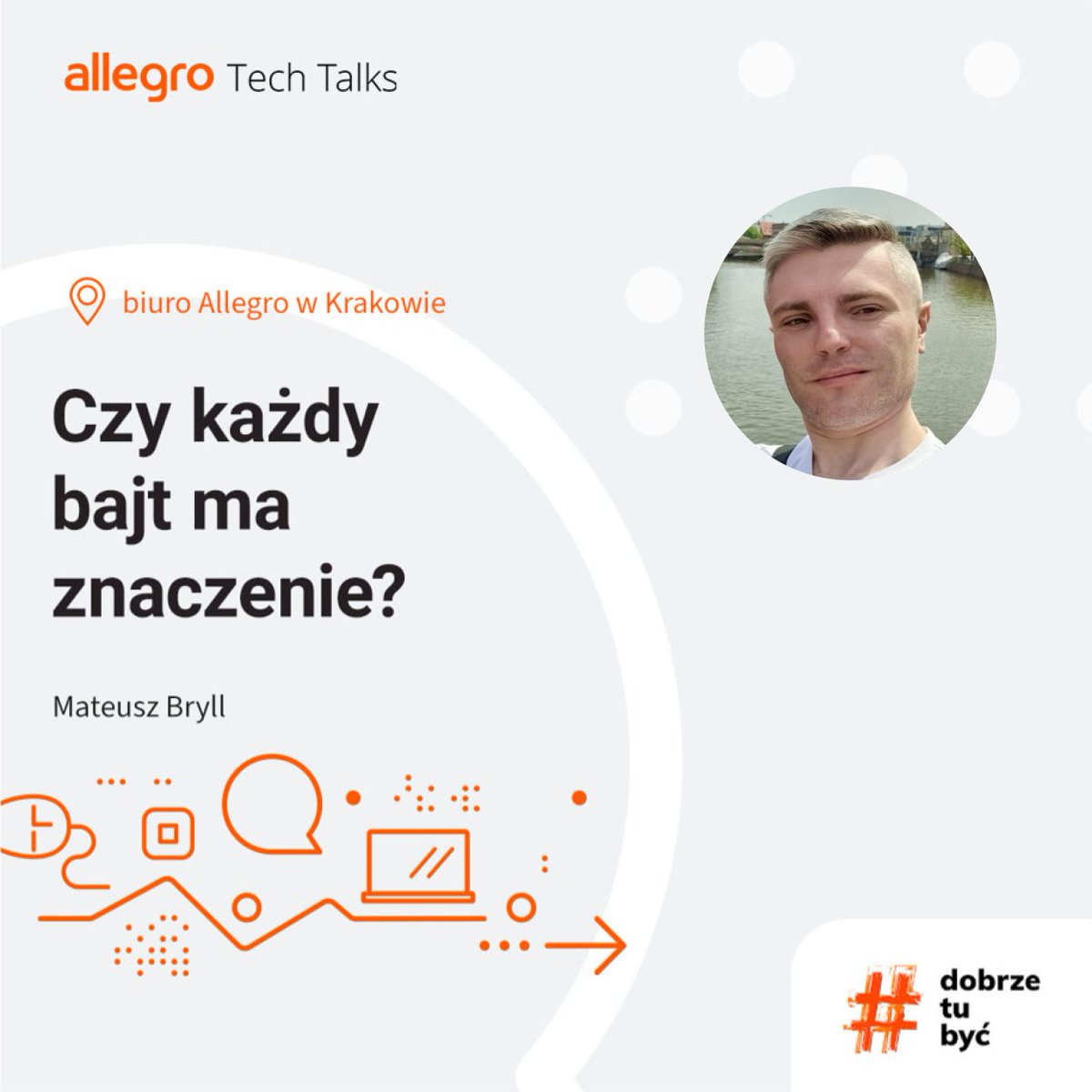 allegrotech's tweet image. Does every byte matter? ❓ This needs to be checked and during #AllegroTechTalk in Cracow, Mateusz Bryll - Team Leader at #AllegroPay will do it for you. Join us on March 23, and now check the details of the event and book your place at: app.evenea.pl/event/allegro-… #goodtobehere